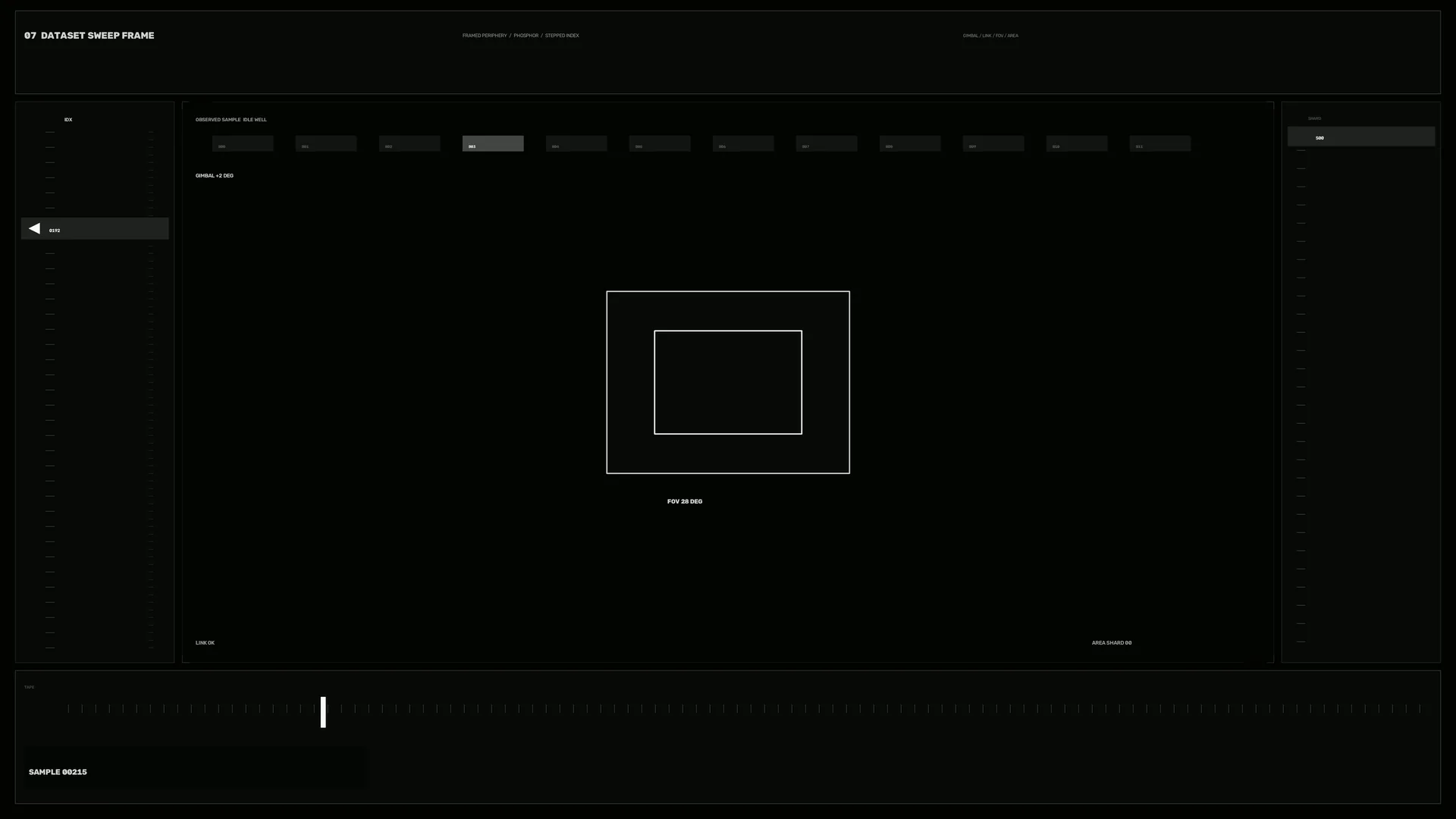 Monochrome interface with nested geometric rectangles — monochrome wallpaper at 3840x2160