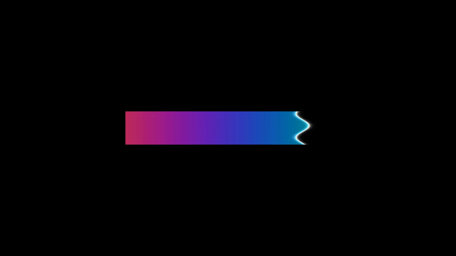 Neon gradient bar with luminous wave edge — neon gradient wallpaper at 3840x2160