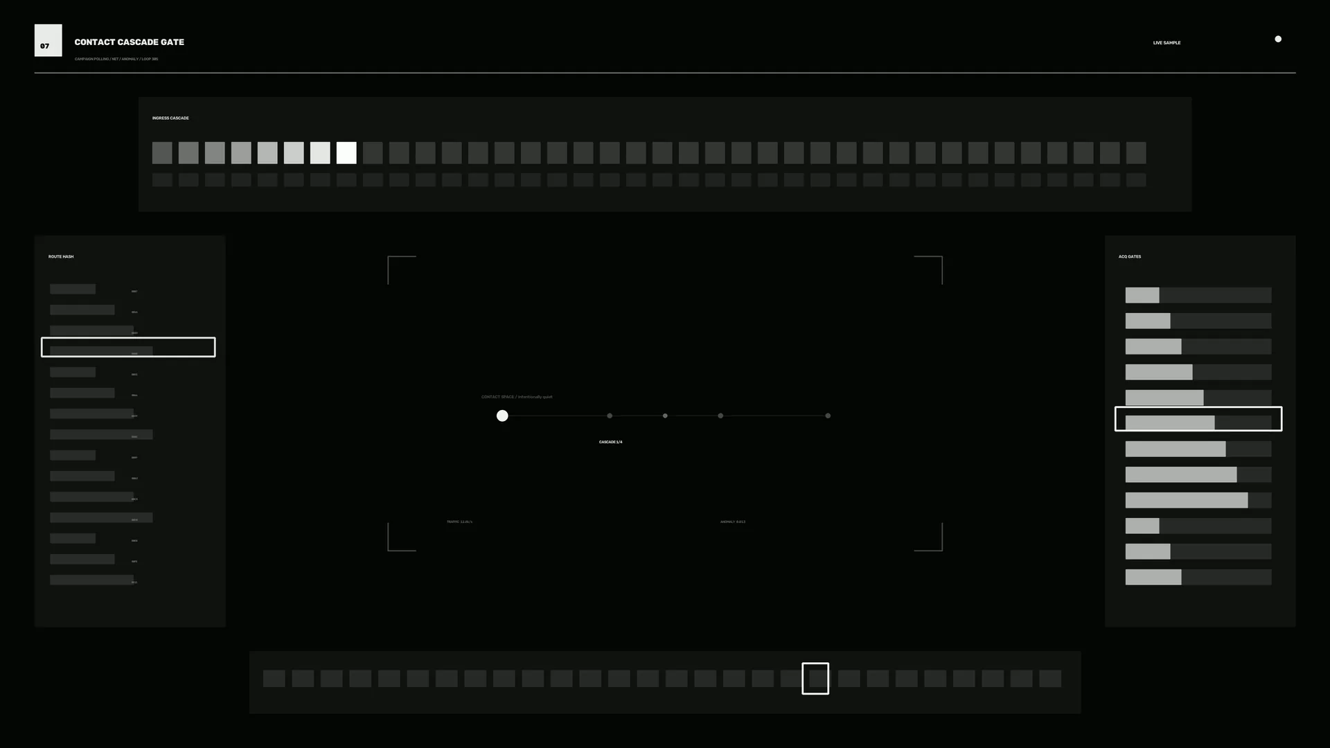 Monochrome Interface with Cascade Signals — monochrome wallpaper at 3840x2160