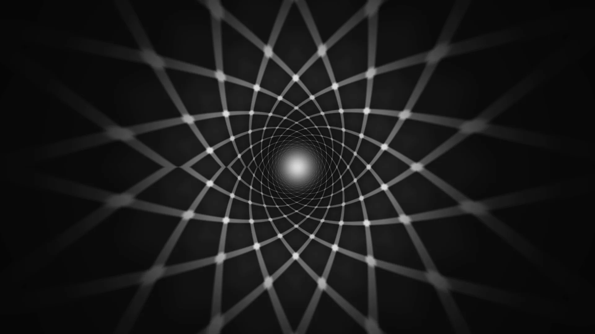 Luminous web of concentric geometry — abstract geometry wallpaper at 3840x2160