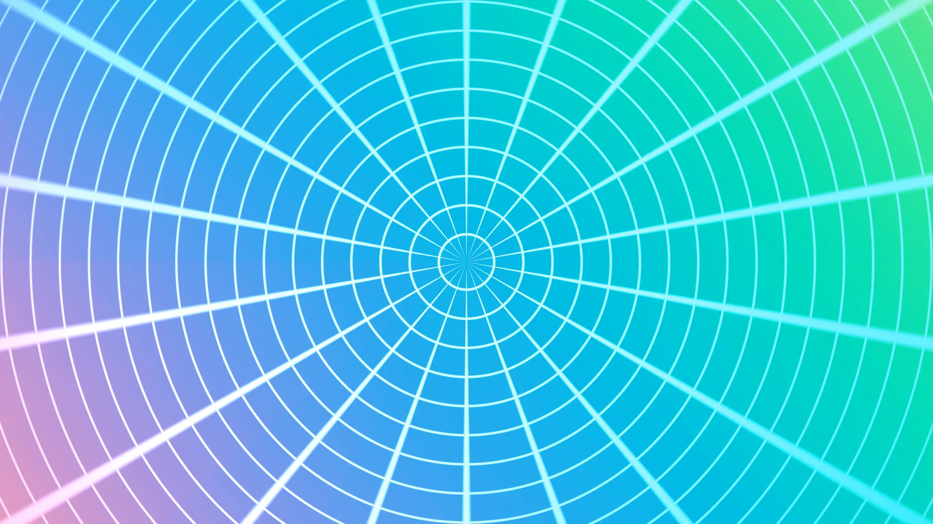 Concentric Grid in Blue, Cyan and Mint Light — radial grid wallpaper at 3840x2160