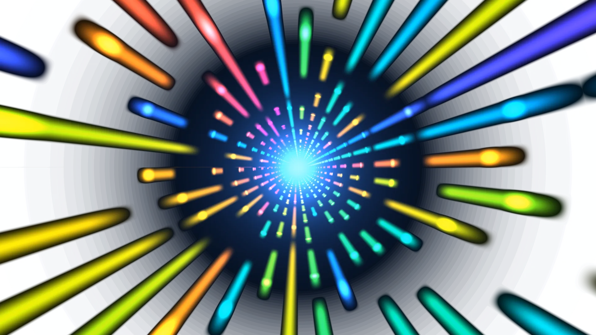 Chromatic light tunnel with a radiant center — light tunnel wallpaper at 3840x2160