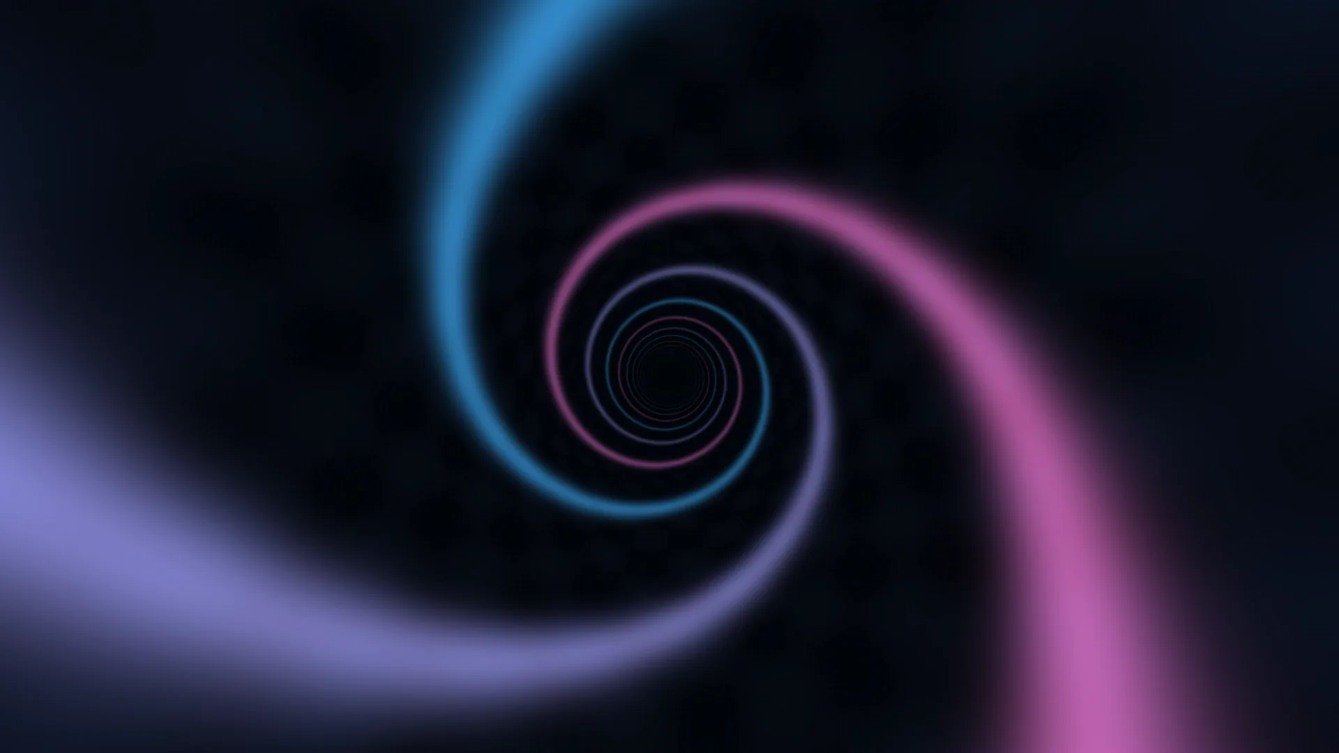 Neon spiral rings in a dark field — neon spiral wallpaper at 3840x2160
