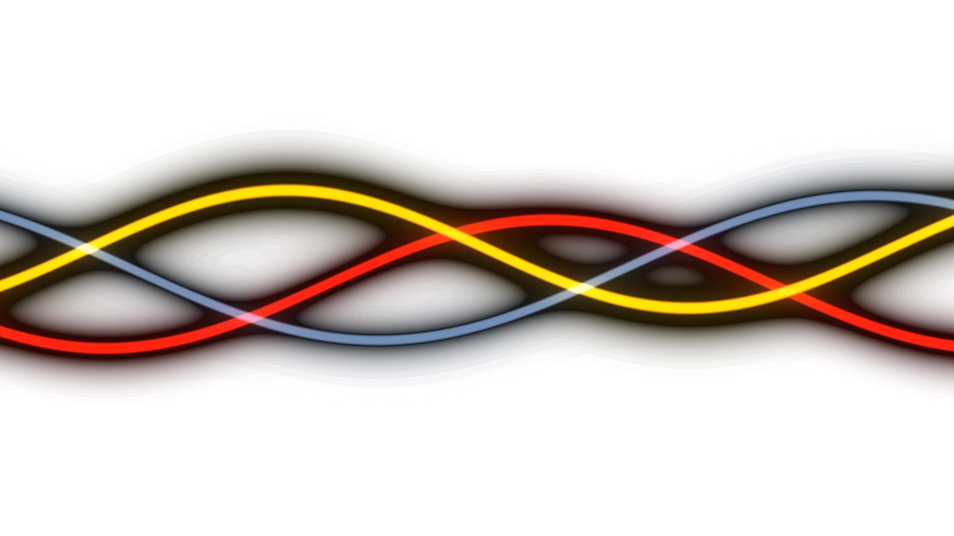 Waves of colour across a field of black — abstract waves wallpaper at 3840x2160
