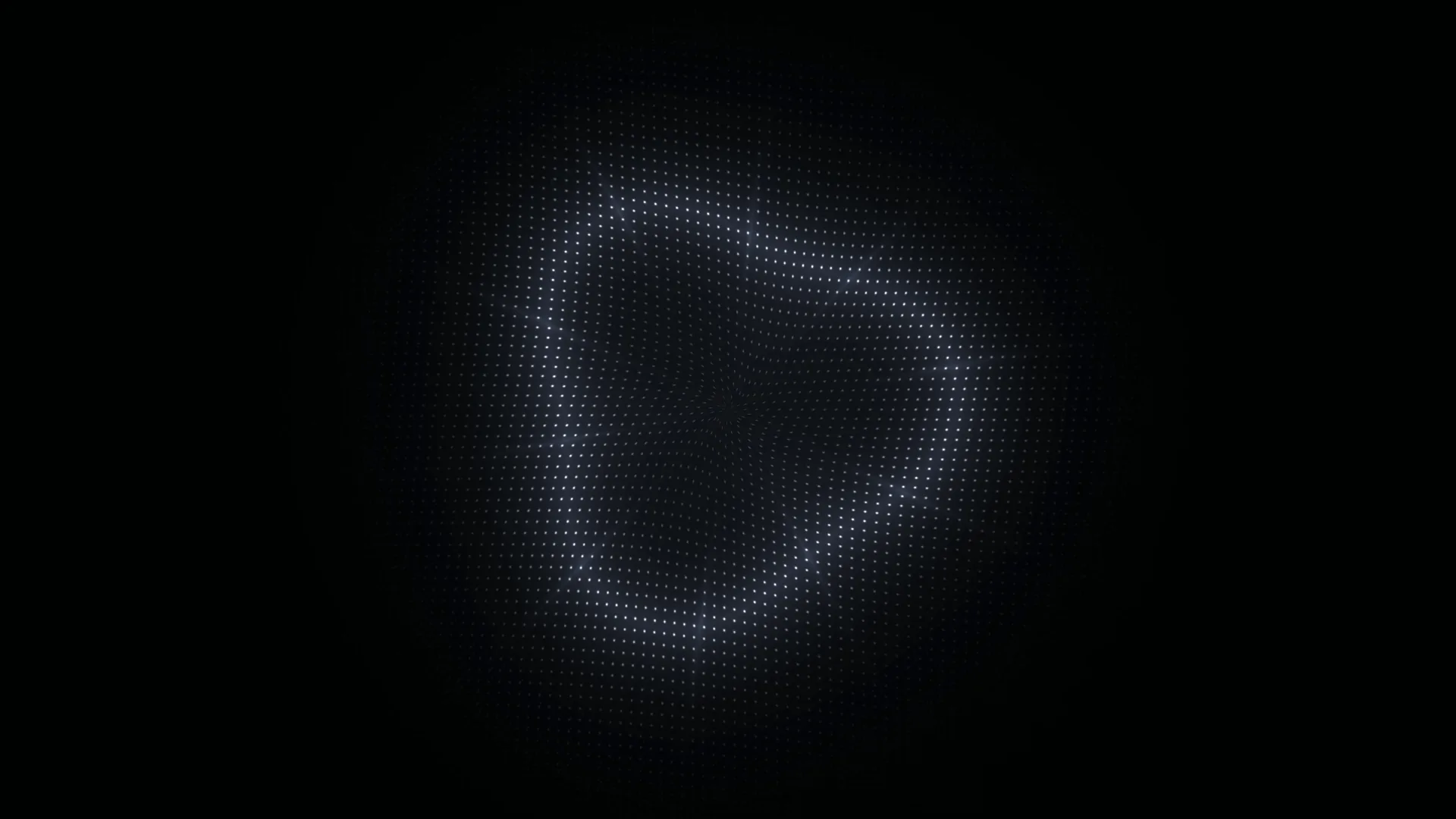 Luminous dot field in a dark folded space — dot grid wallpaper at 3840x2160