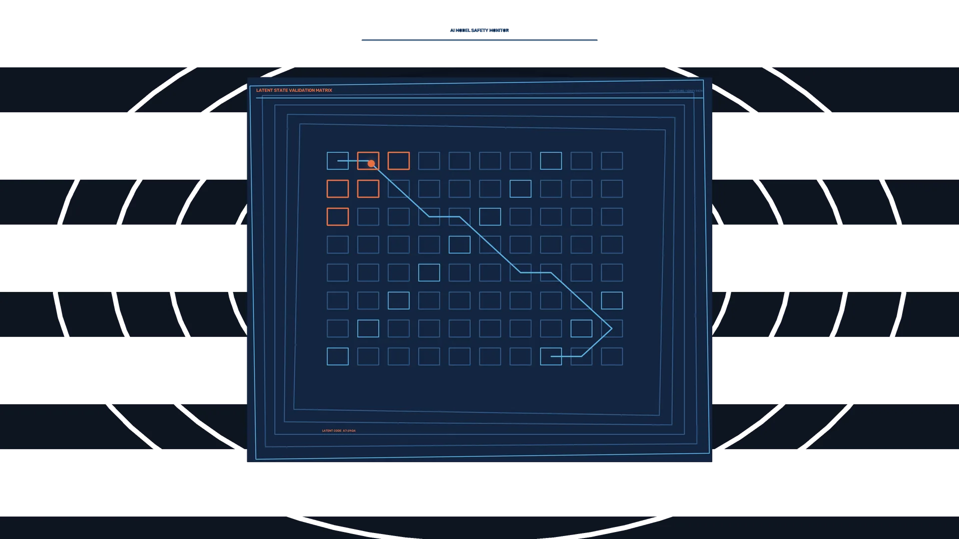 Blue Latent State Validation Matrix — validation matrix wallpaper at 3840x2160