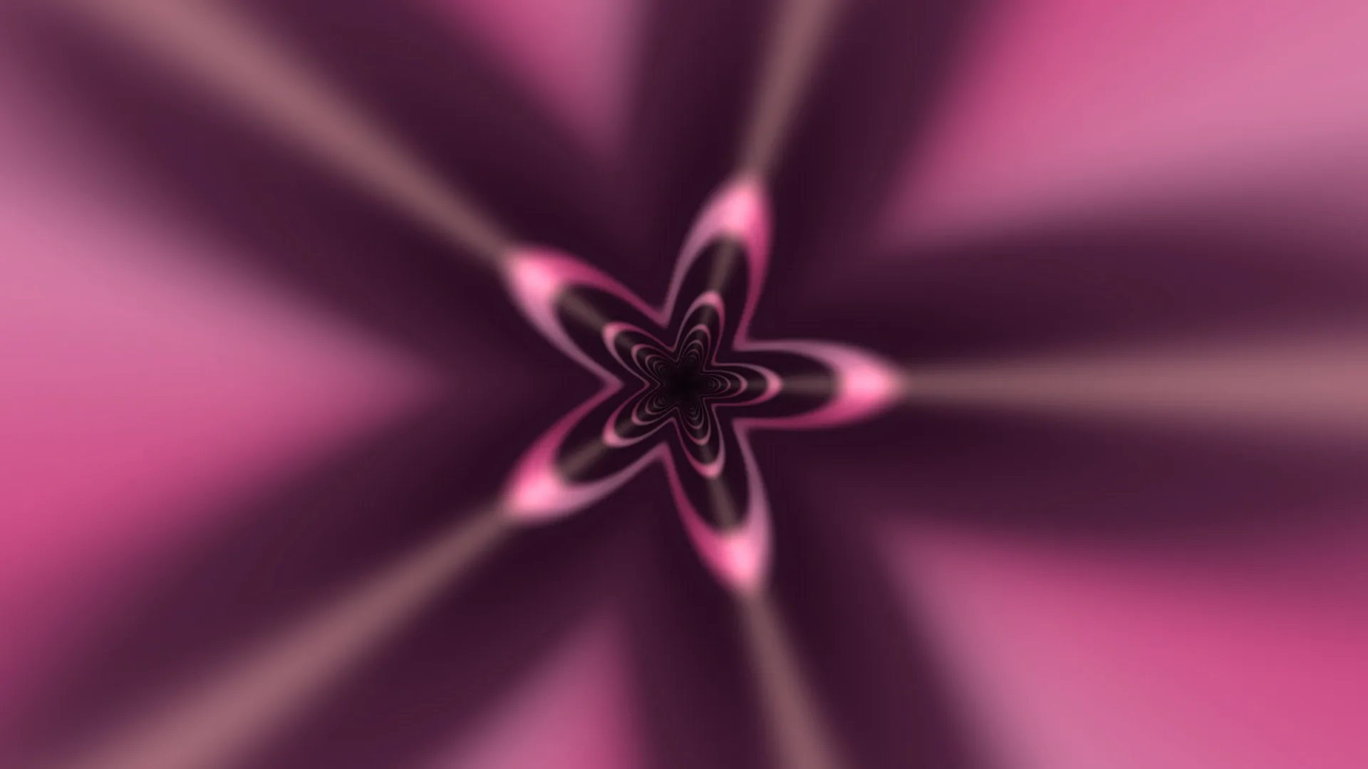 Pink radial bloom in a field of plum shadow — abstract wallpaper at 3840x2160