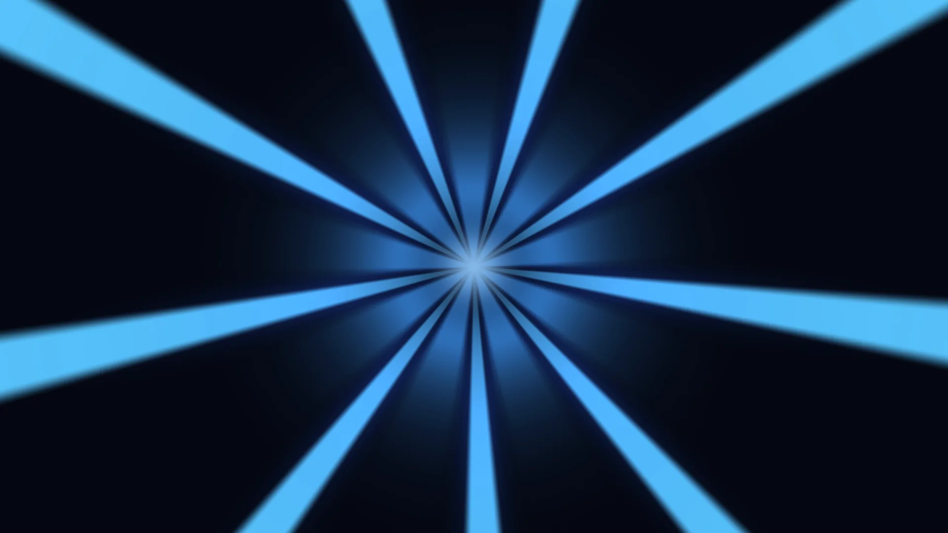 Blue light rays converging in deep space — blue light wallpaper at 3840x2160