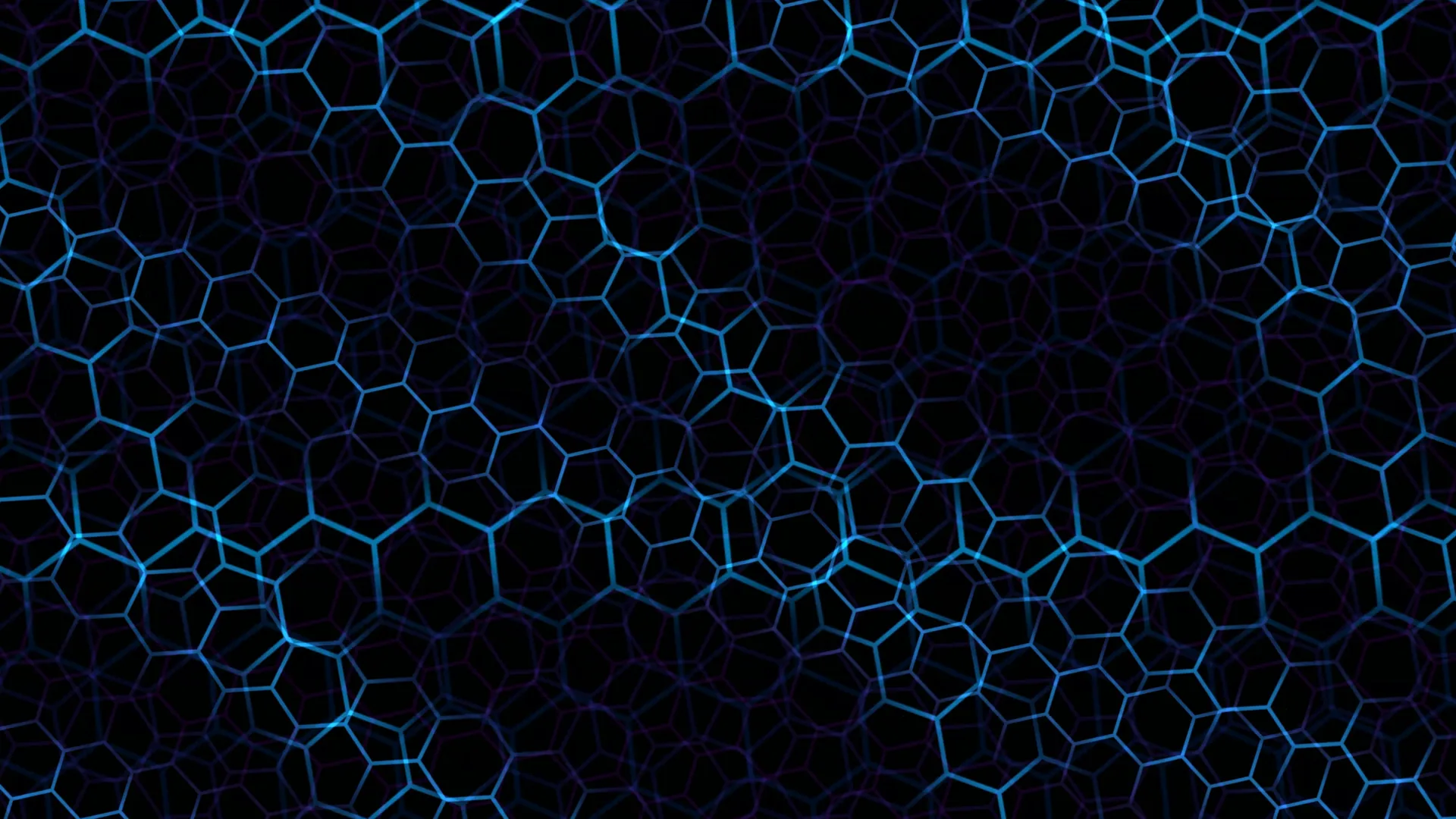 Blue polygon network across a black field — polygon network wallpaper at 3840x2160