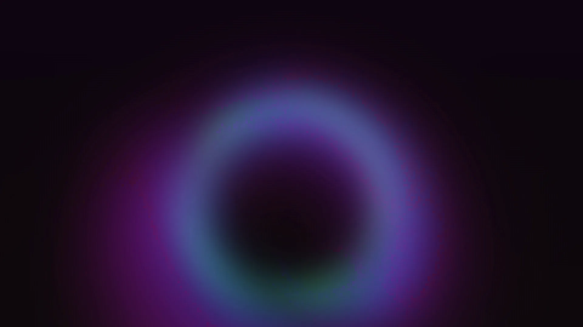 Violet and cyan halo in deep negative space — violet wallpaper at 3840x2160