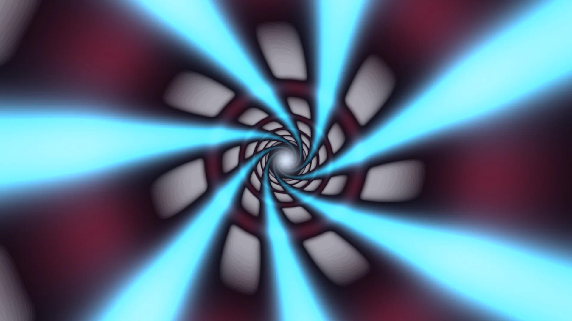 Cyan Light Spiral in a Crimson Field — cyan wallpaper at 3840x2160