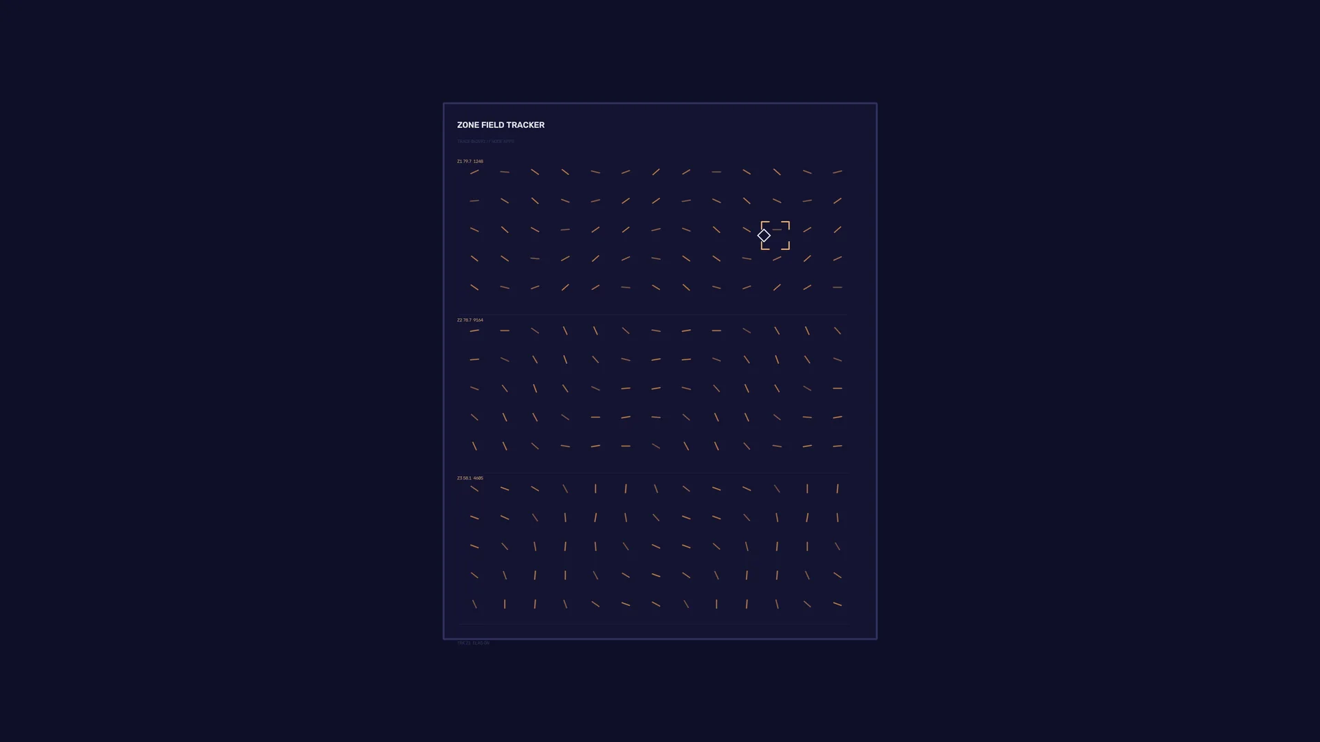 Zone field tracker with a geometric signal grid — zone field tracker wallpaper at 3840x2160