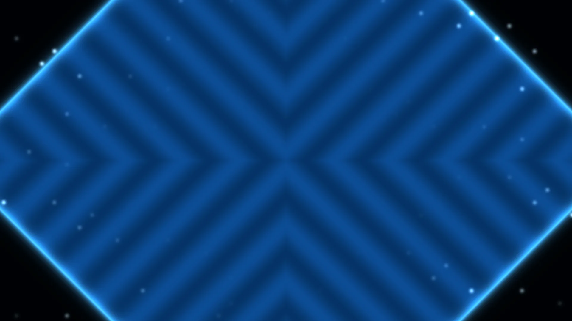 Blue luminous geometry beneath a field of stars — blue wallpaper at 3840x2160