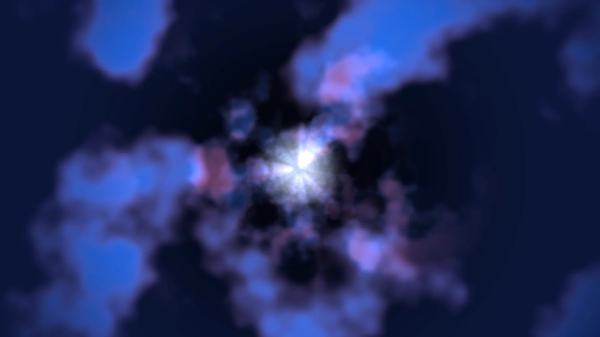 Radiant blue and violet cloud field — blue wallpaper at 3840x2160