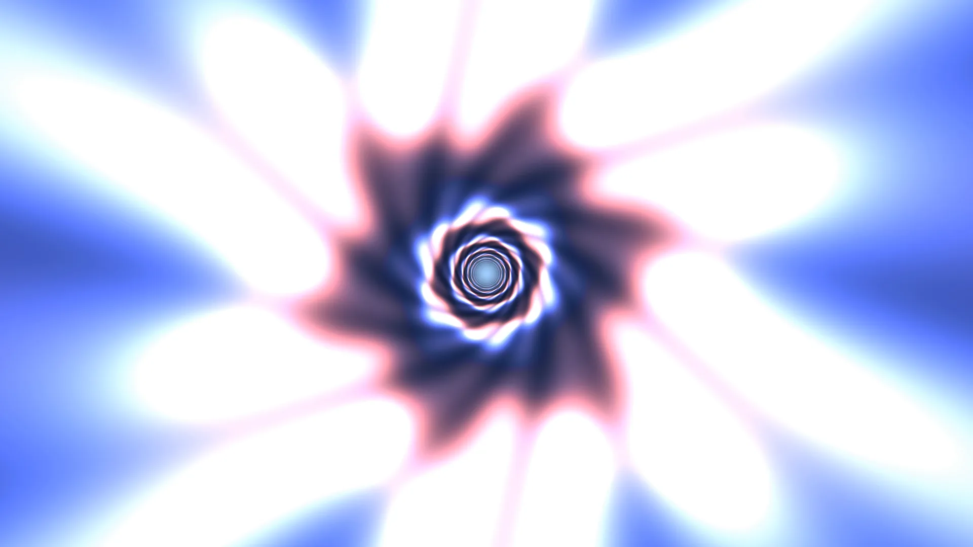 Radiant blue and pink spiral aperture — spiral wallpaper at 3840x2160