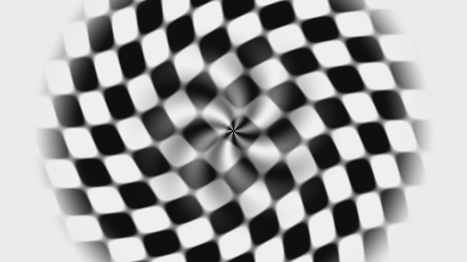 Monochrome checkerboard spiral in soft relief — checkerboard wallpaper at 3840x2160