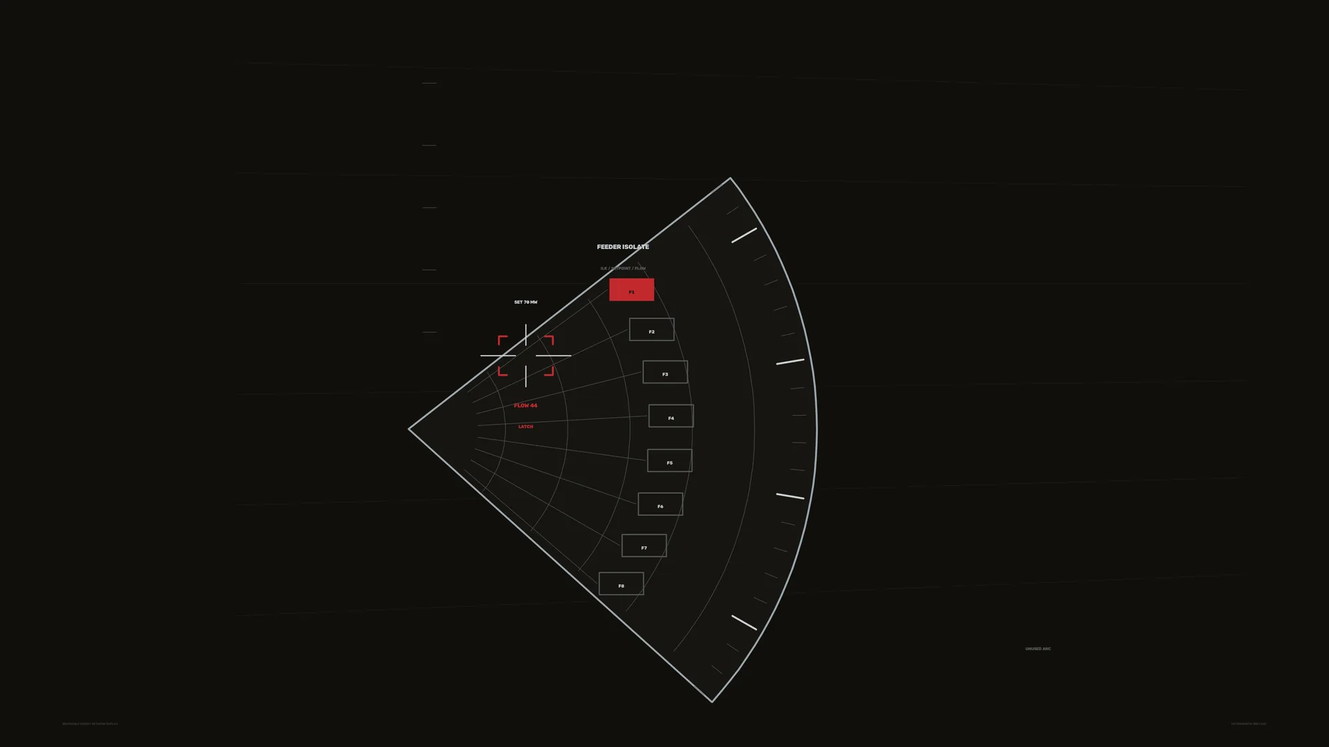Dark radar diagram with red signal marker — radar diagram wallpaper at 3840x2160