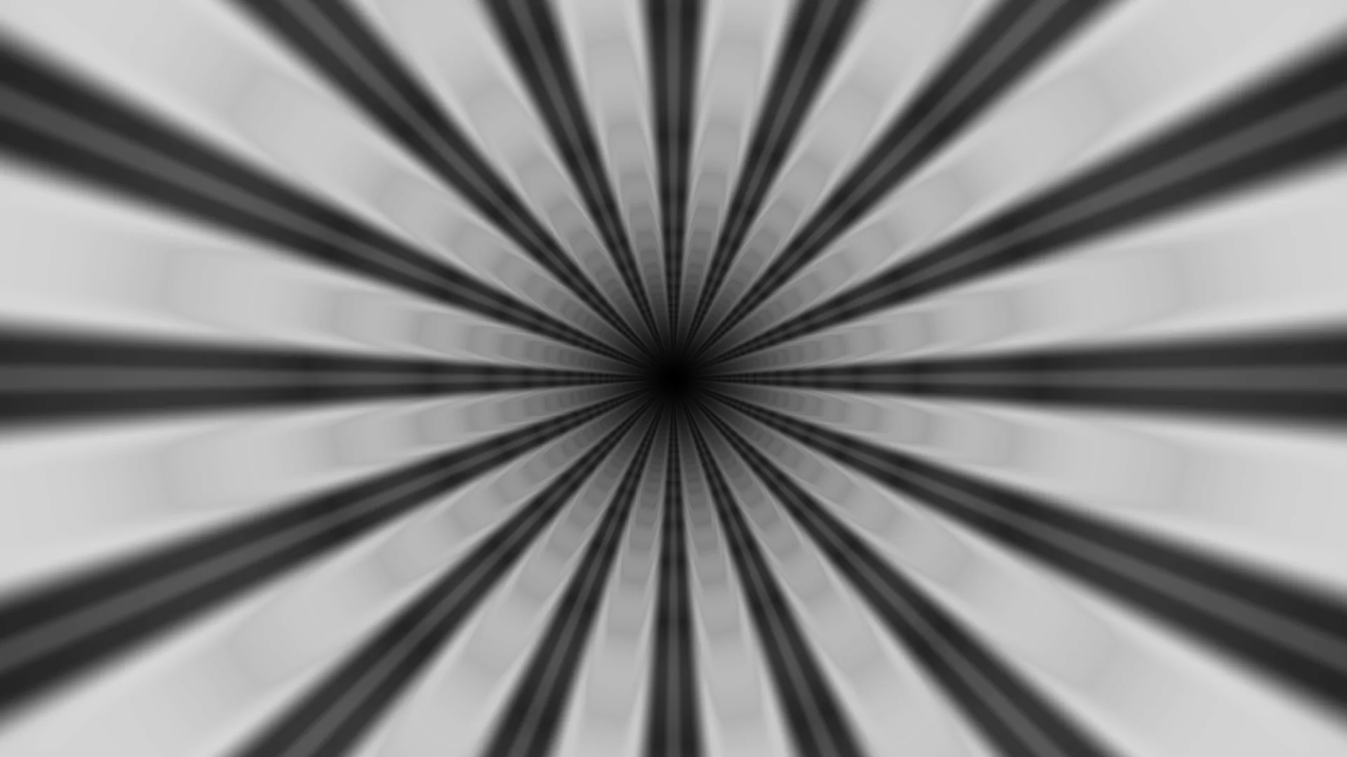 Monochrome radial tunnel of light and shadow — radial tunnel wallpaper at 3840x2160