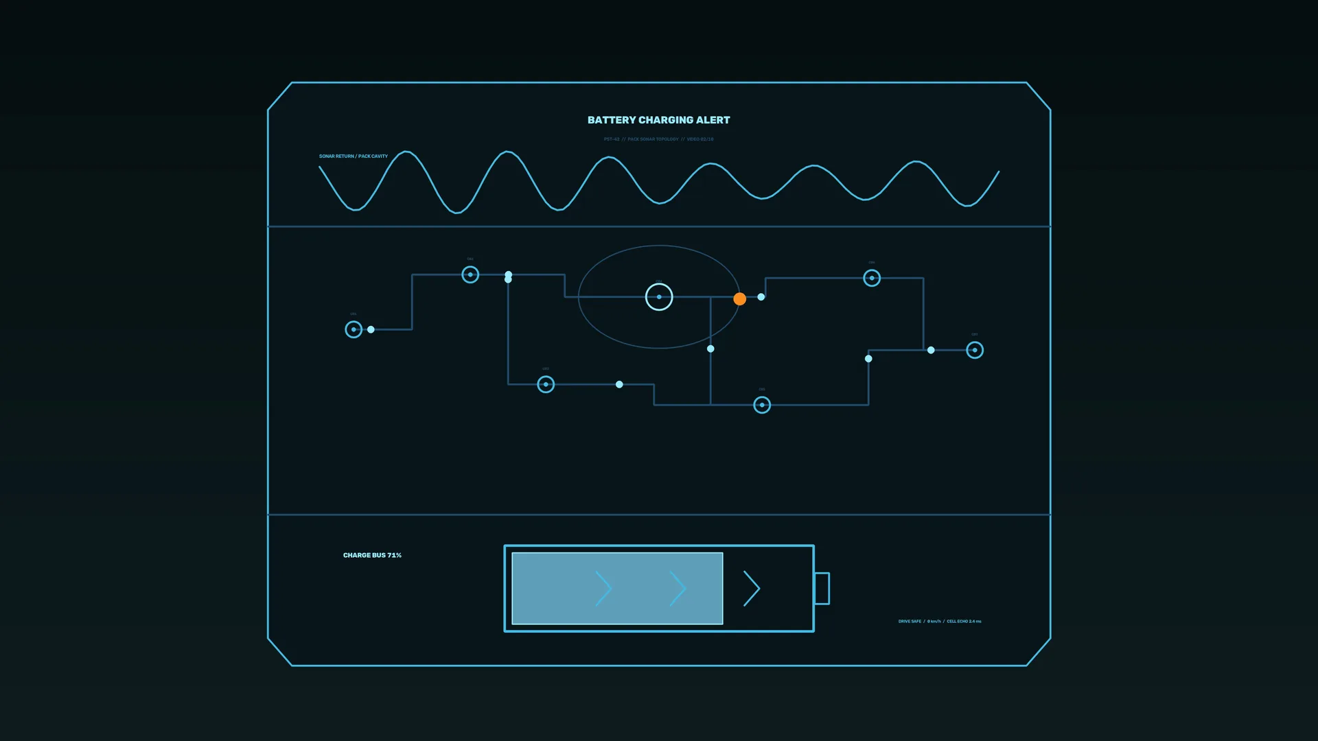 Neon battery charging system diagram — battery charging wallpaper at 3840x2160