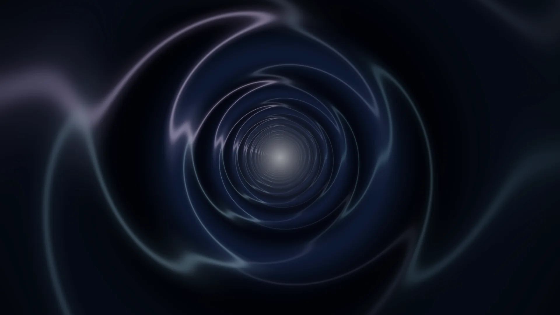 Concentric light vortex in deep blue space — concentric rings wallpaper at 3840x2160