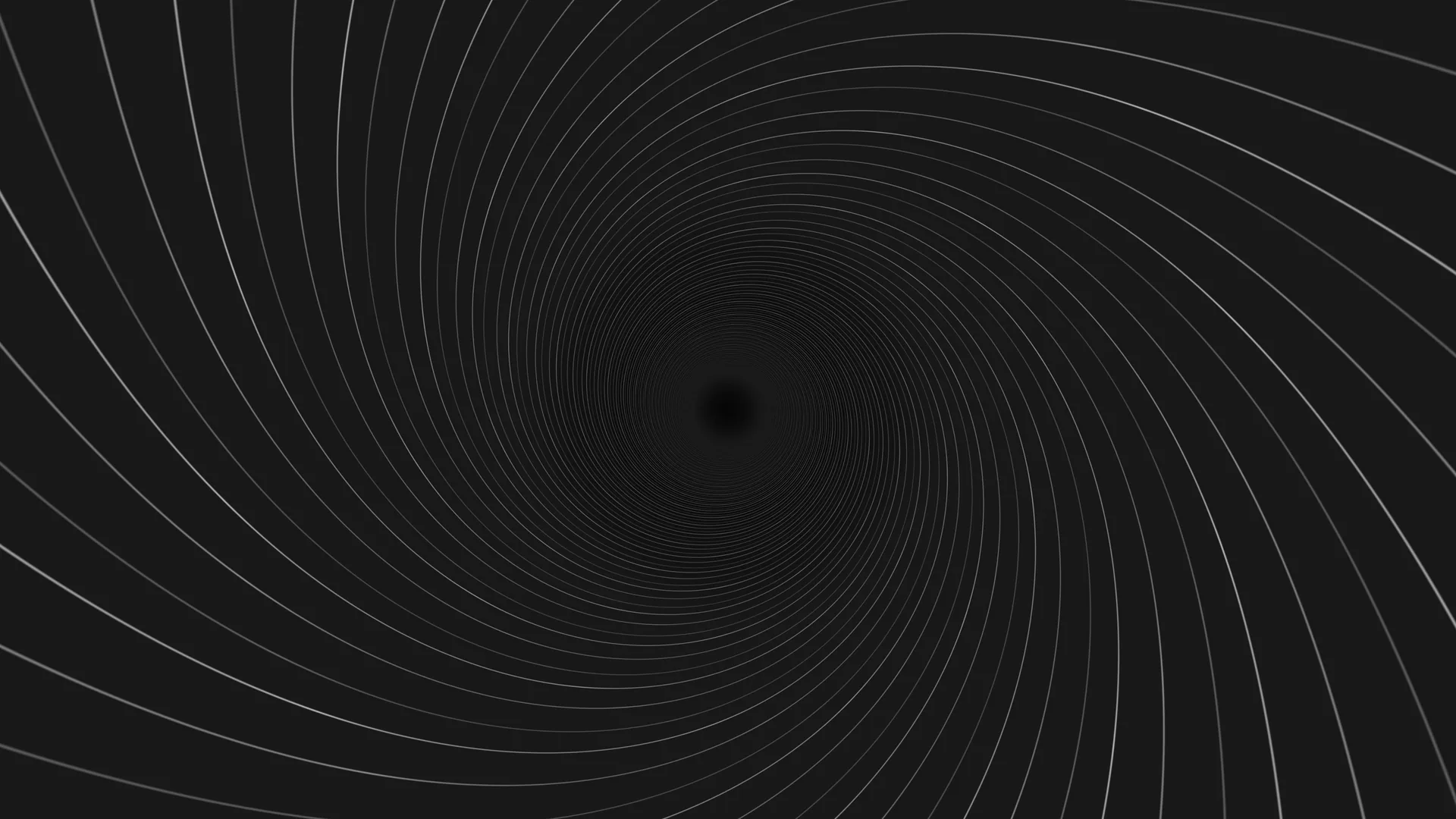 Concentric graphite lines around a dark centre — concentric curves wallpaper at 3840x2160