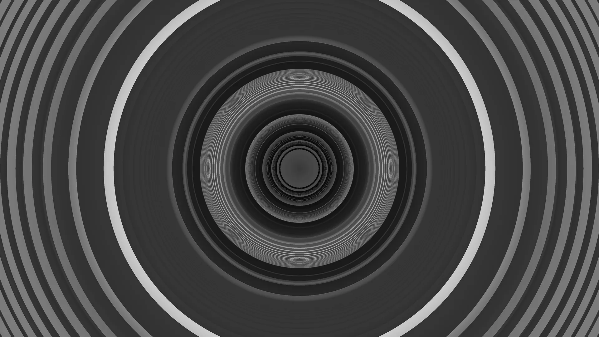 Concentric monochrome rings in measured symmetry — concentric rings wallpaper at 3840x2160