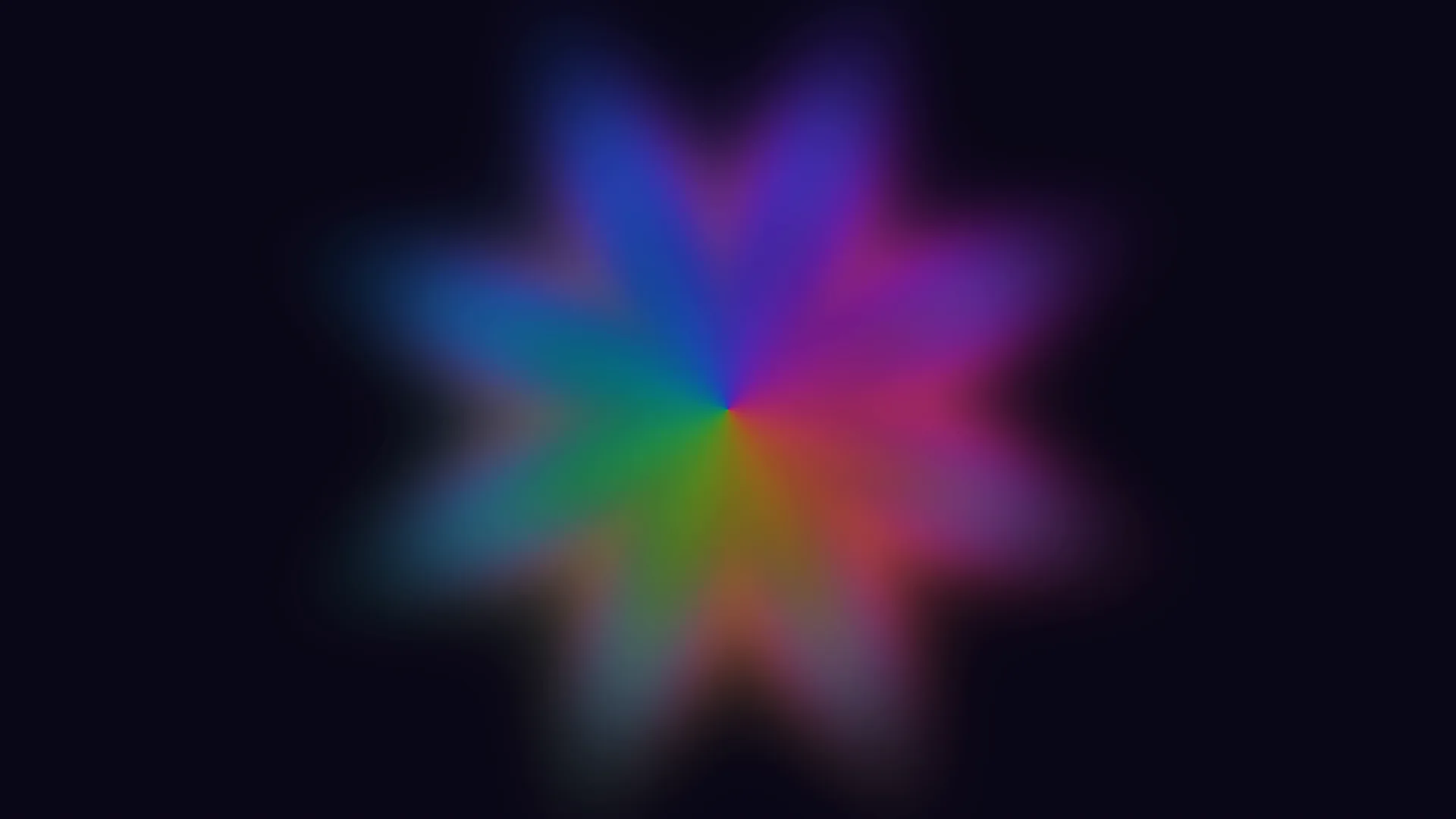 Prismatic radial glow in deep violet space — radial glow wallpaper at 3840x2160