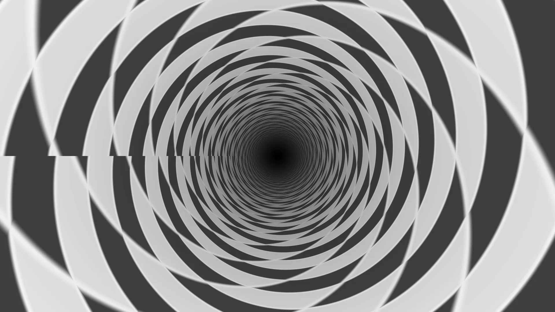 Concentric silver rings around a dark center — concentric rings wallpaper at 3840x2160