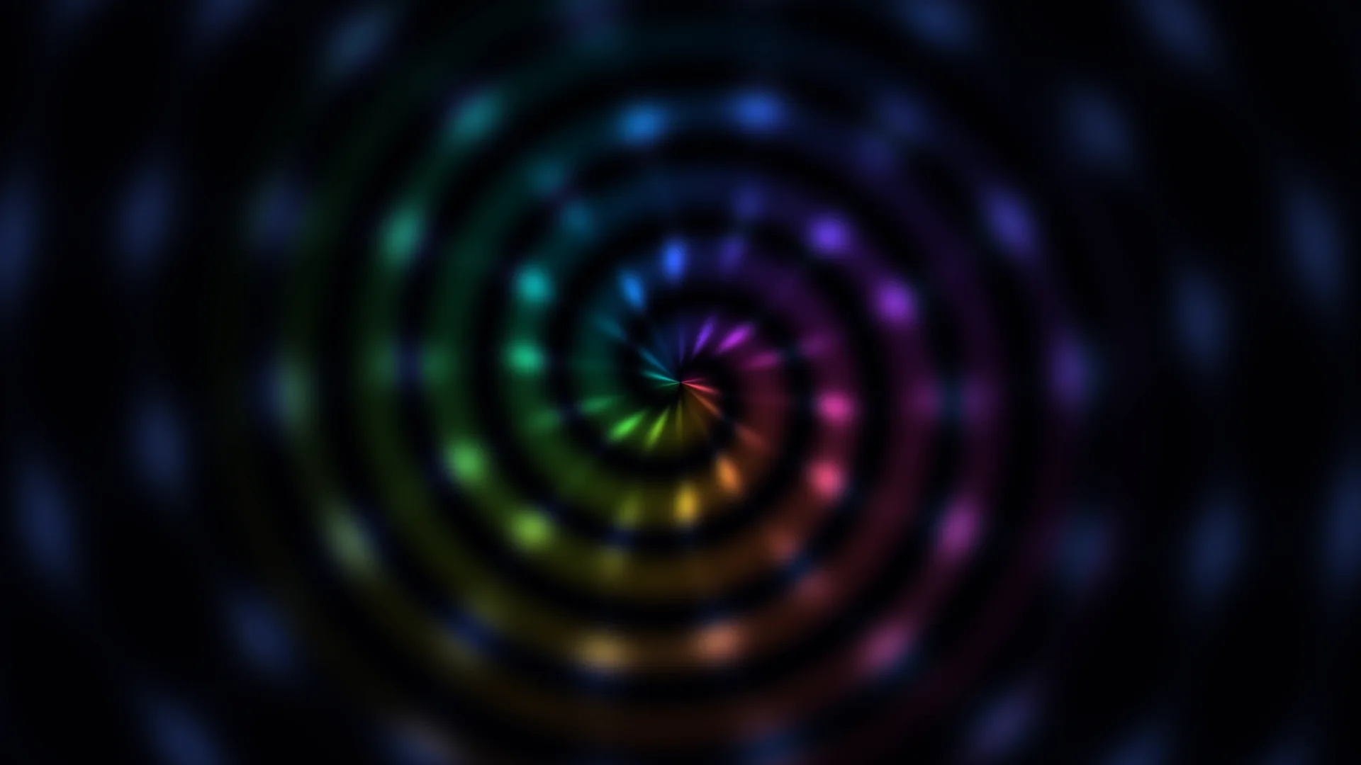 Chromatic spiral of light in deep space — spiral wallpaper at 3840x2160