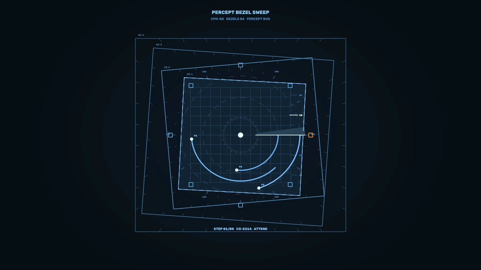 Blue court geometry on a dark field — basketball court wallpaper at 3840x2160