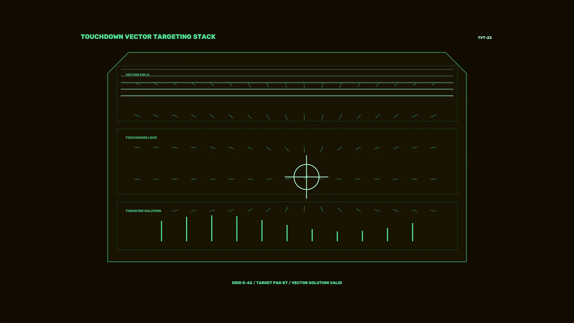Neon Vector Targeting Diagram on Dark Ground — vector diagram wallpaper at 3840x2160