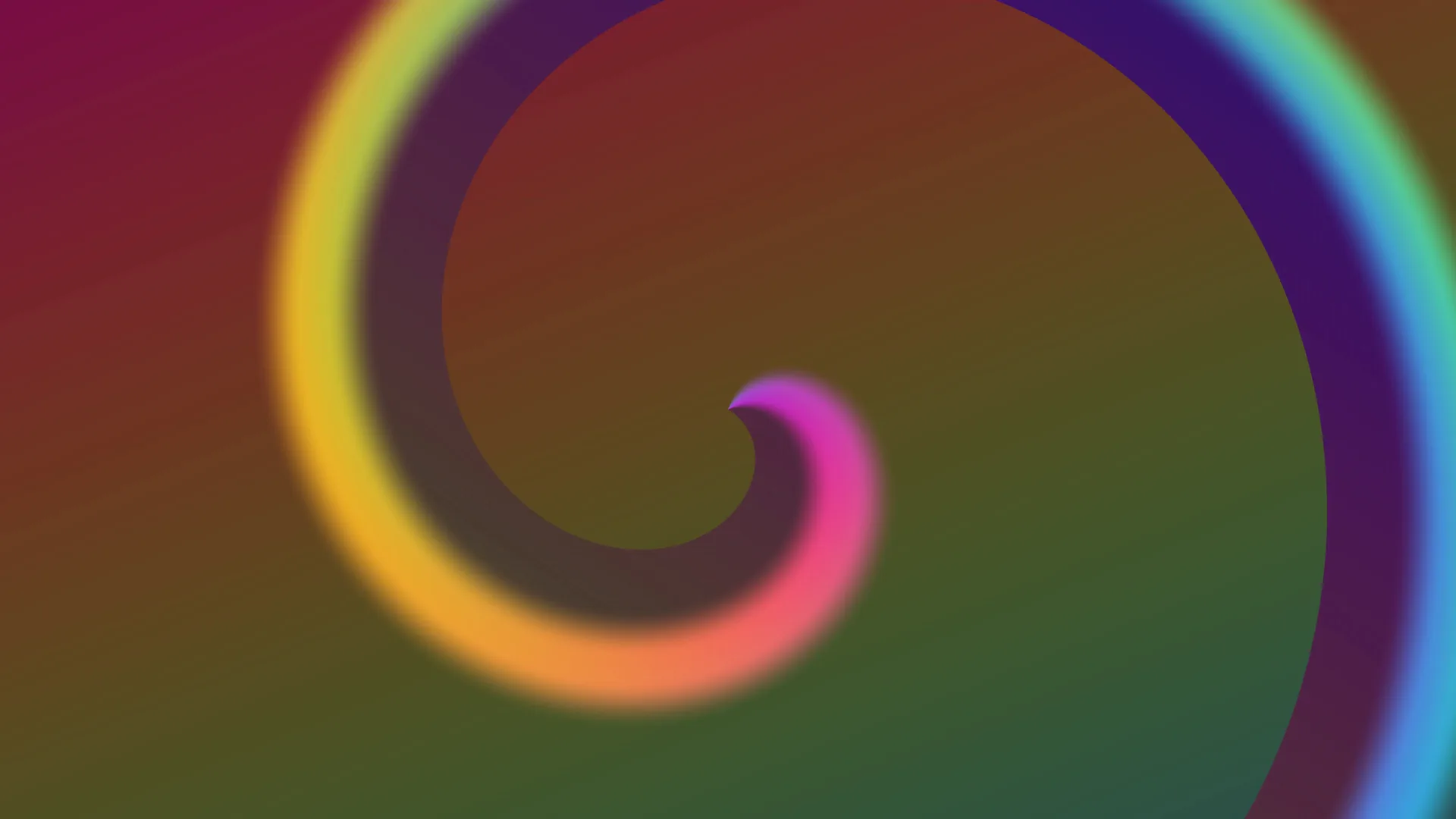 Chromatic spiral with luminous circular bands — spiral wallpaper at 3840x2160