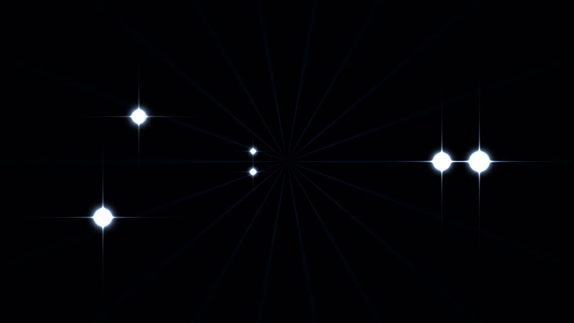 White starbursts across a midnight radial field — starbursts wallpaper at 3840x2160