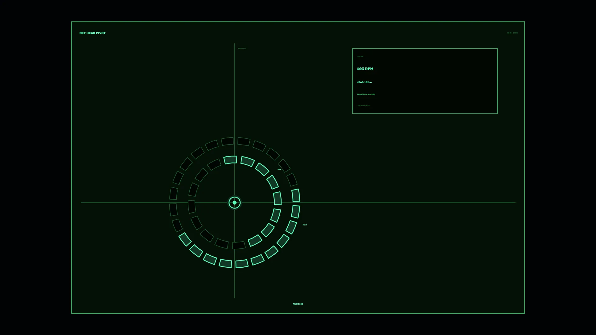 Neon Green Circular Navigation Interface — neon green wallpaper at 3840x2160