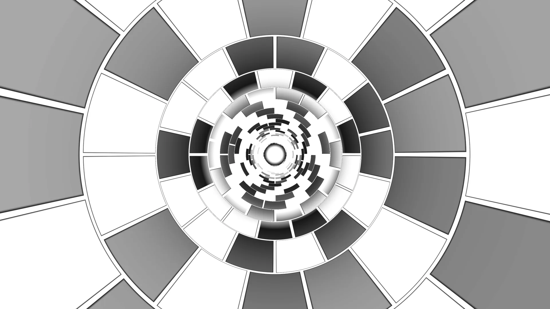 Monochrome concentric ring geometry — concentric rings wallpaper at 3840x2160