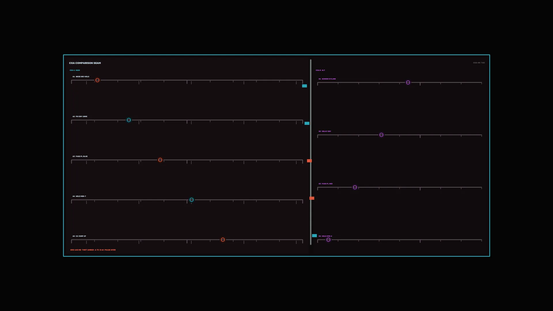 Neon calibration grid on a dark field — calibration grid wallpaper at 3840x2160