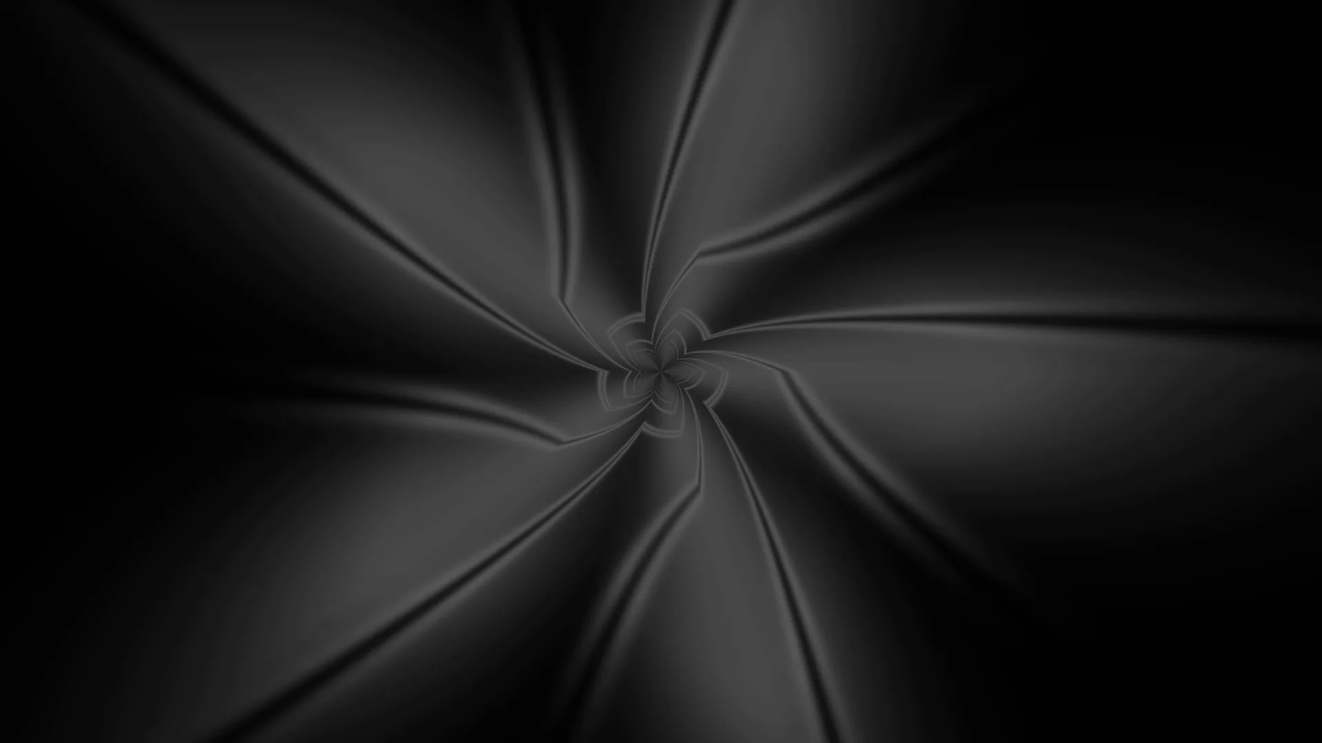 Monochrome flower folded in radial shadow — abstract wallpaper at 3840x2160