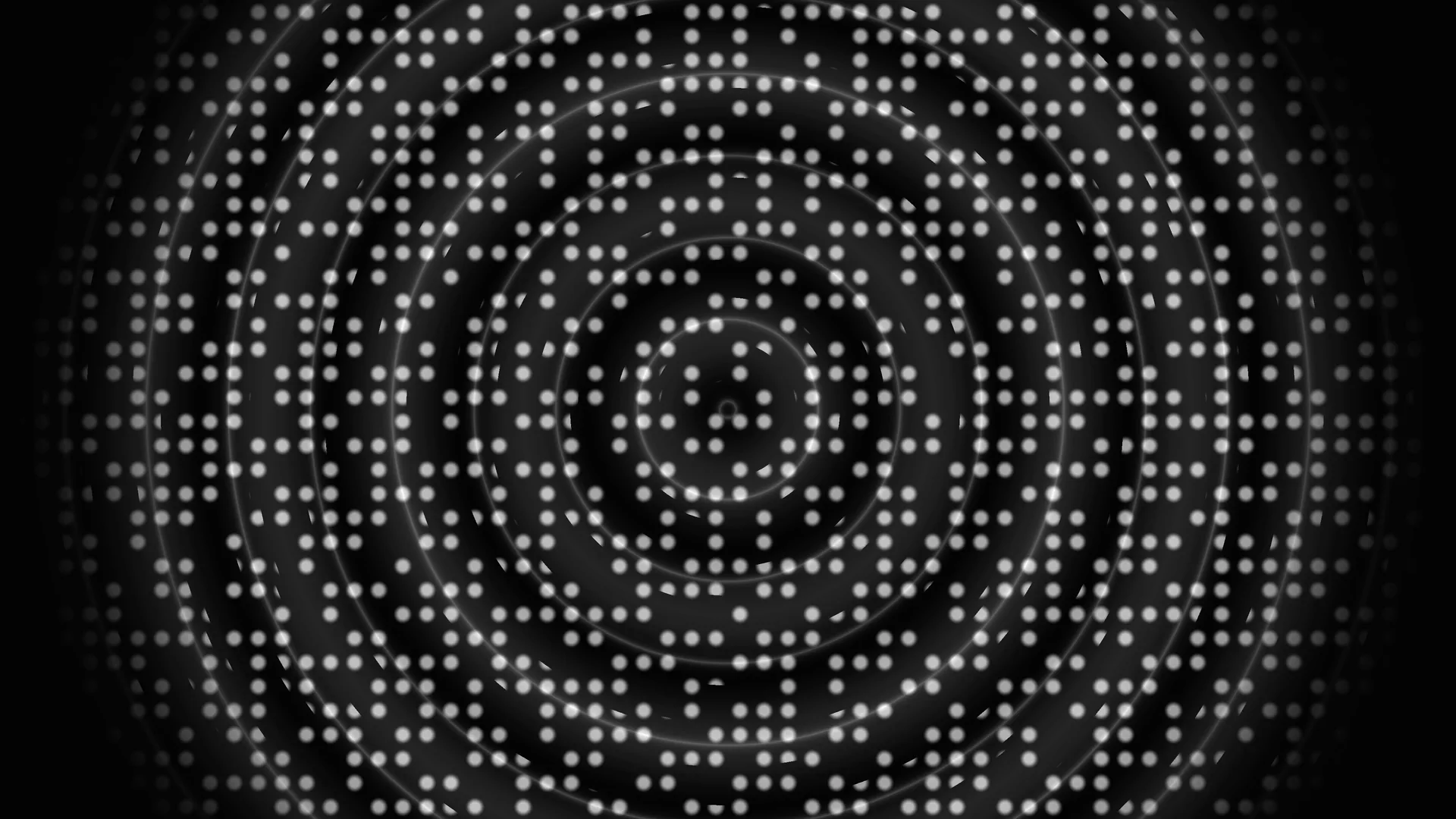 Concentric rings of light and monochrome dots — concentric rings wallpaper at 3840x2160