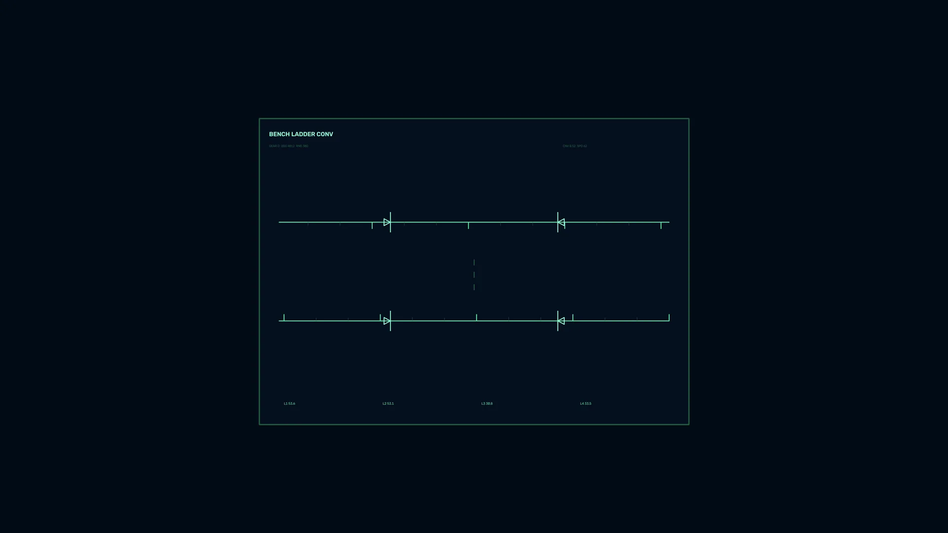Green circuit diagram in deep blue space — circuit diagram wallpaper at 3840x2160