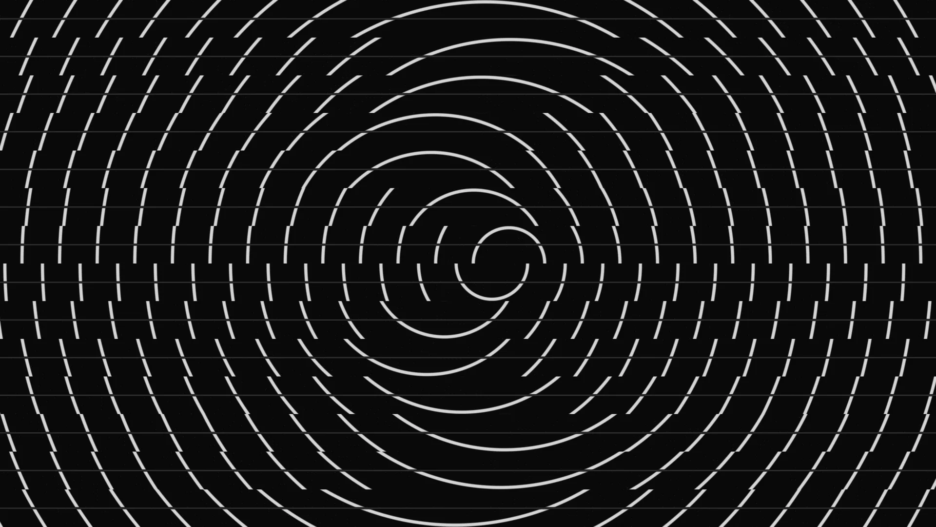 Concentric white arcs across a black field — concentric arcs wallpaper at 3840x2160