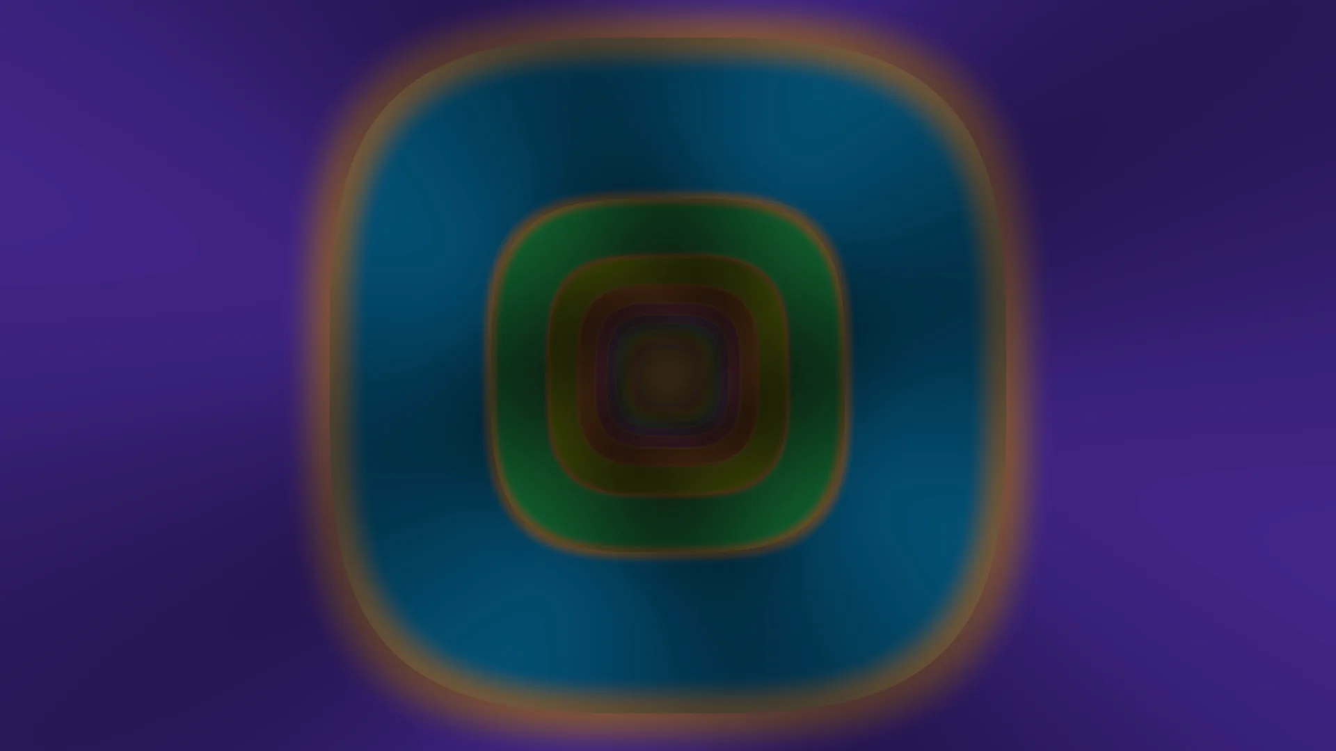 Concentric rounded forms in violet and teal light — abstract wallpaper at 3840x2160