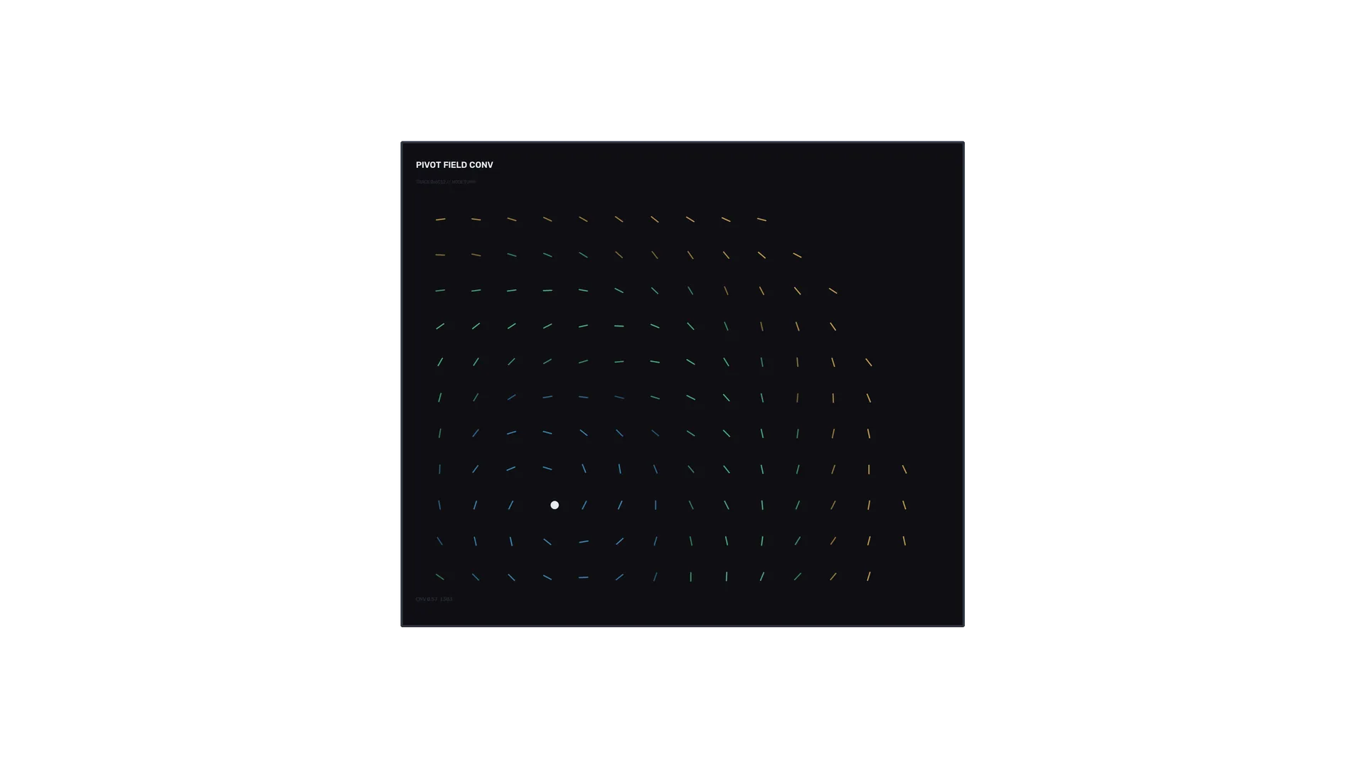 Chromatic vector field on a dark ground — vector field wallpaper at 3840x2160