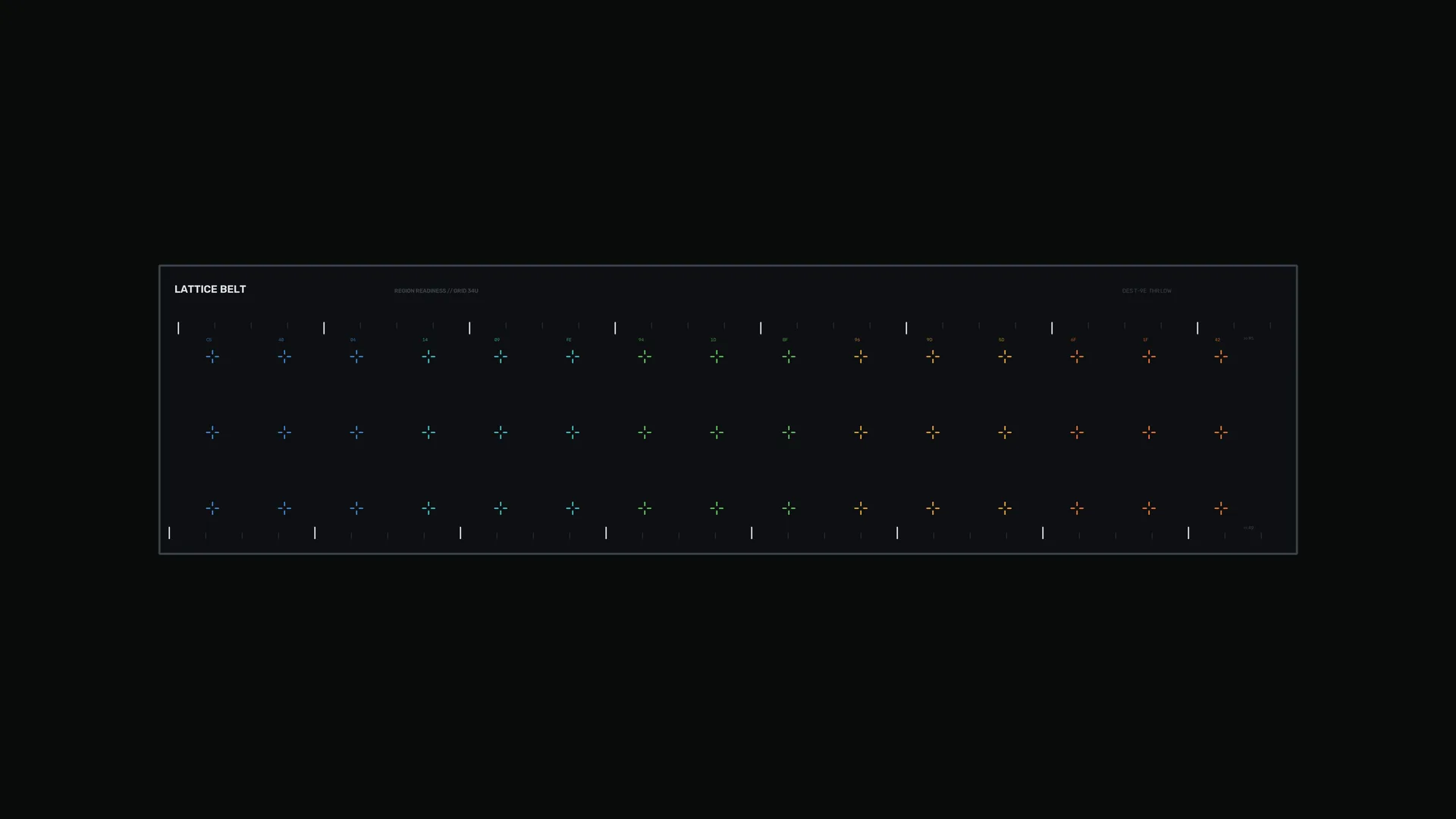 Lattice belt of coloured signal marks — lattice wallpaper at 3840x2160