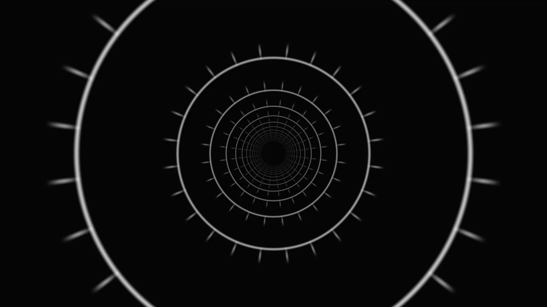Concentric rings in monochrome depth — concentric rings wallpaper at 3840x2160