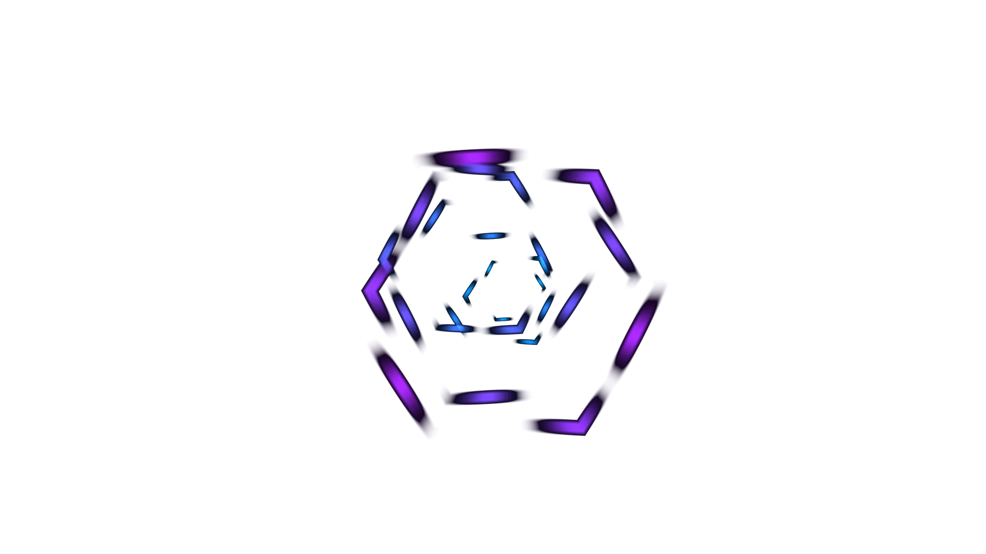 Violet hexagonal light forms in black space — hexagonal structure wallpaper at 3840x2160