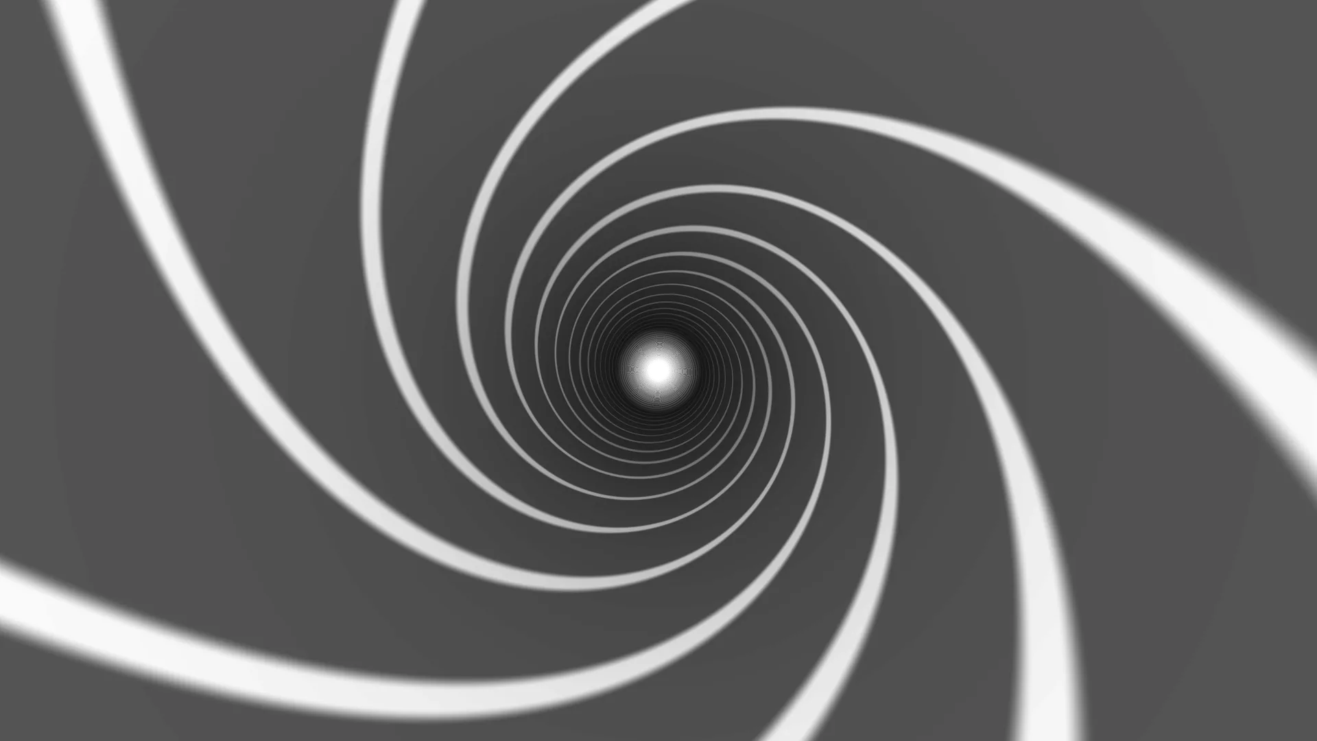 White spiral aperture on a charcoal field — spiral wallpaper at 3840x2160