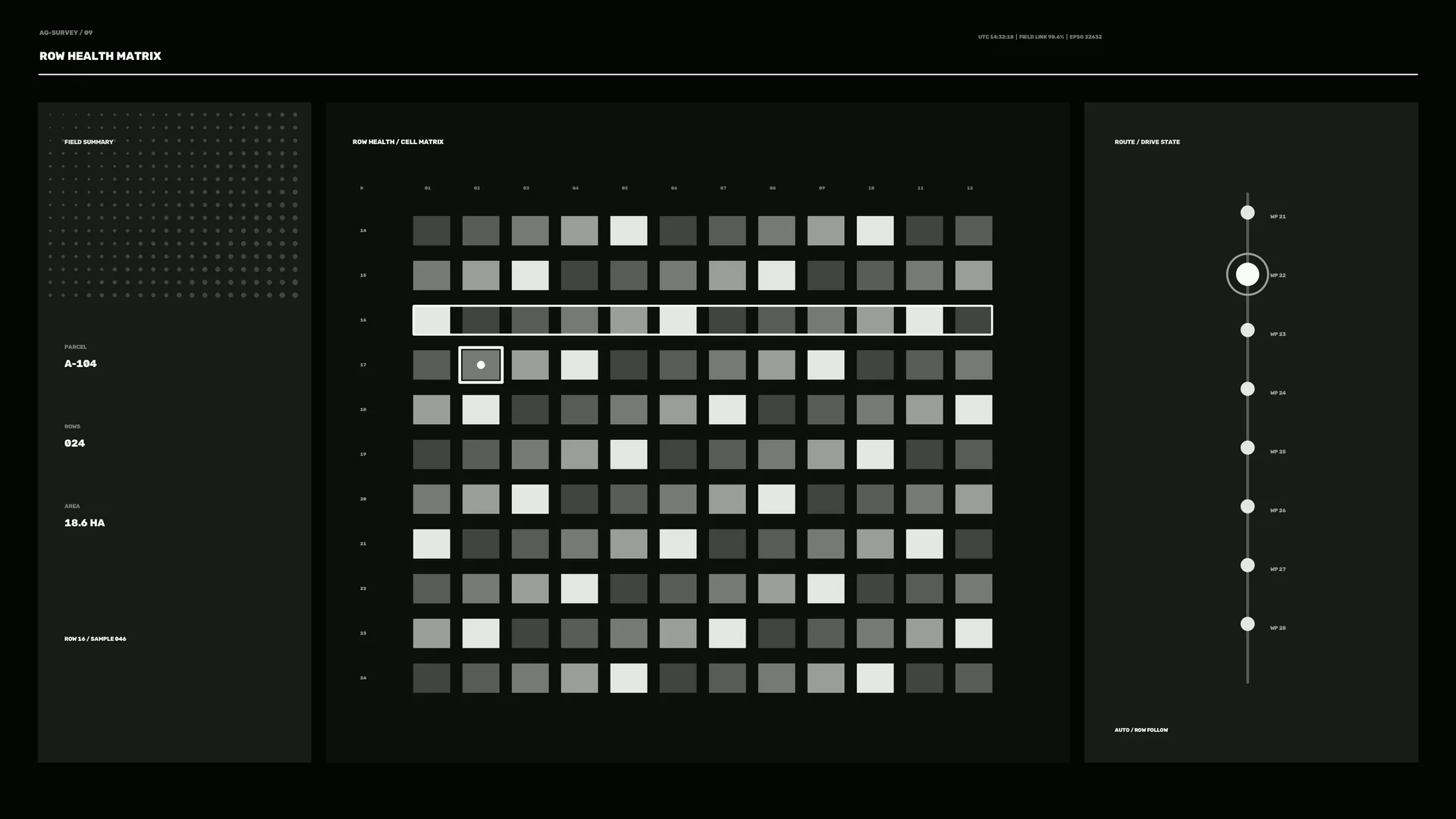 Monochrome grid and route diagram interface — monochrome interface wallpaper at 3840x2160