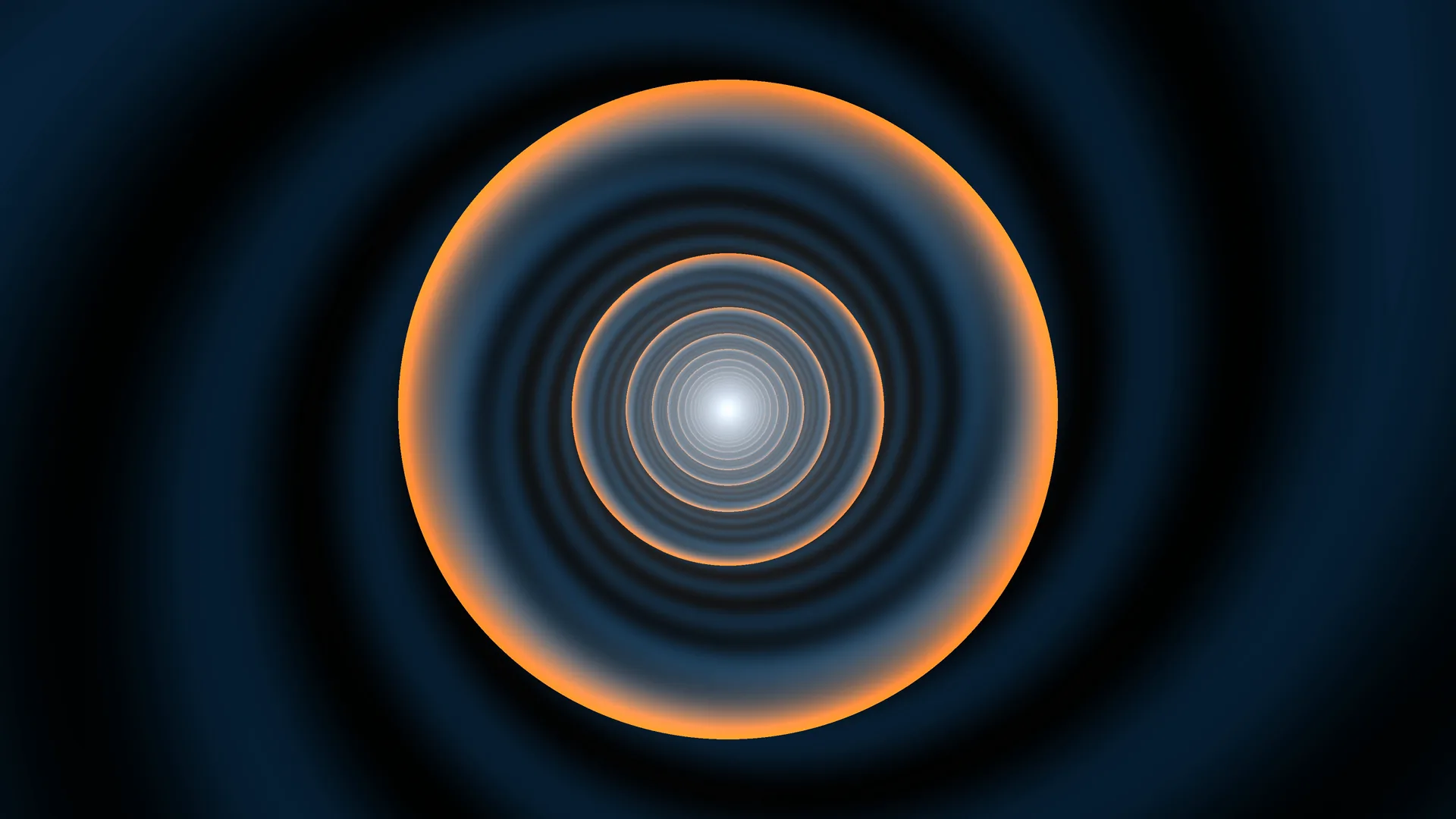 Concentric rings around a luminous central point — concentric circles wallpaper at 3840x2160