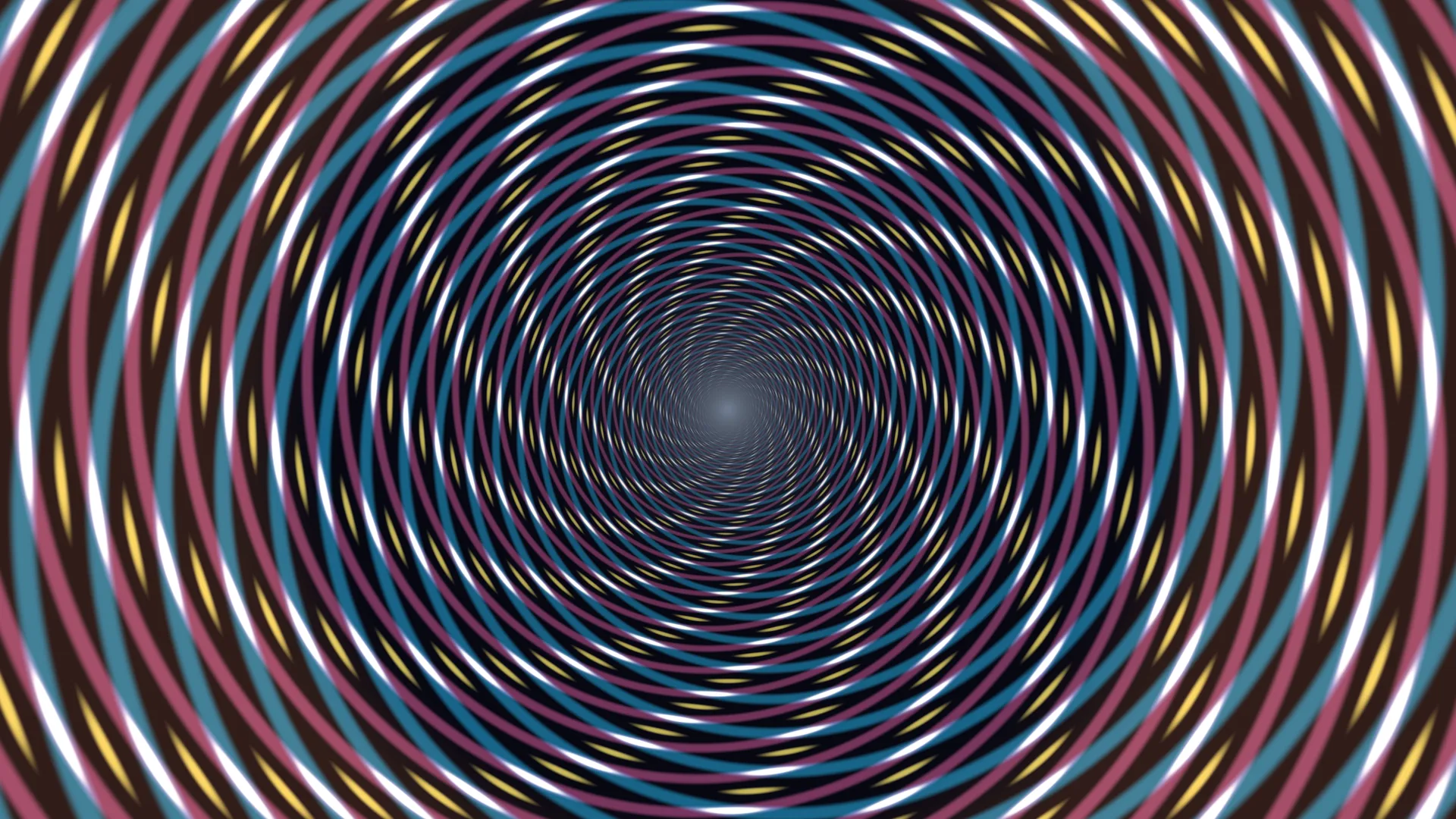 Concentric ribbons in a chromatic vortex — concentric rings wallpaper at 3840x2160