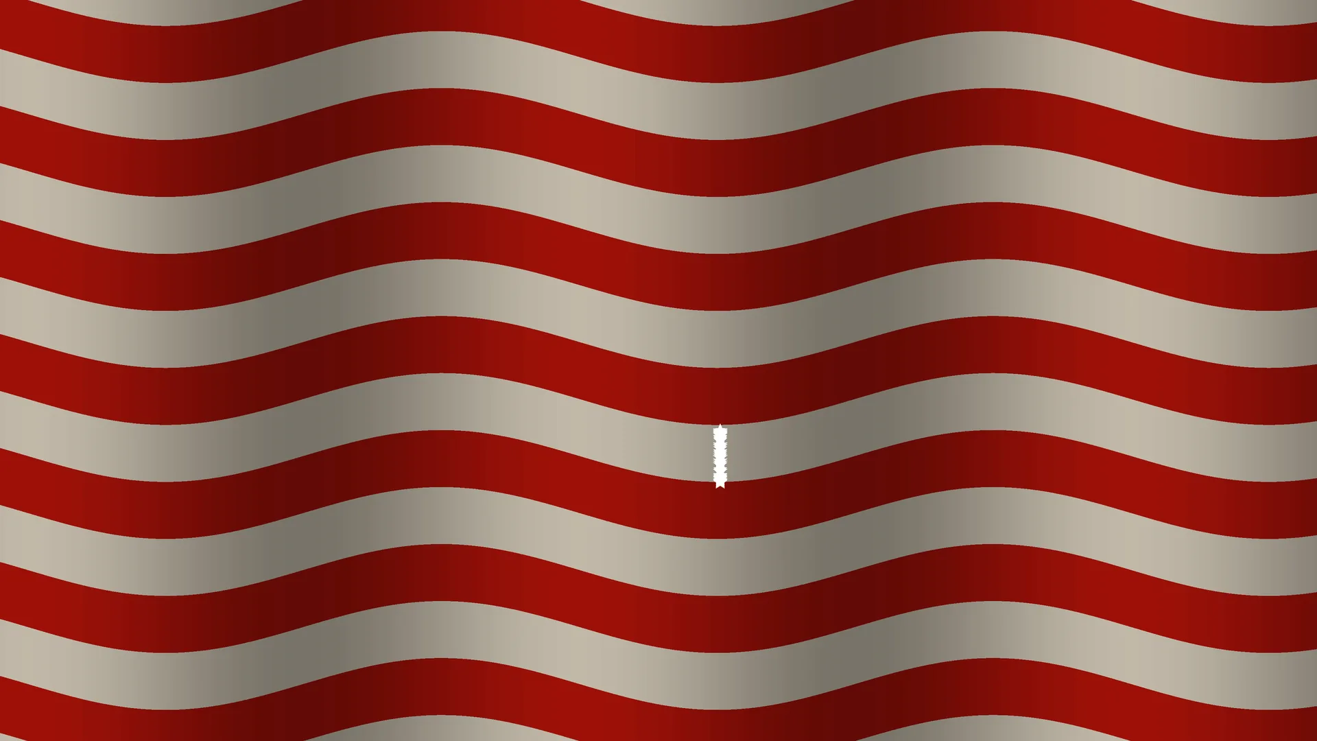 Red and silver waves with a white accent — red waves wallpaper at 3840x2160